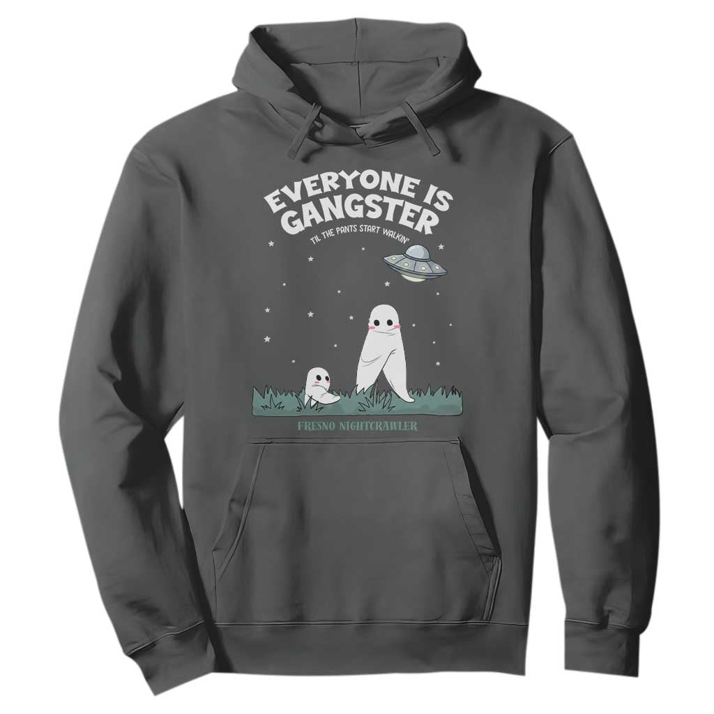 Gangster Til The Pants Start Walkin Nightcrawler Hoodie Funny Cryptid Hunter TS12 Dark Heather Print Your Wear