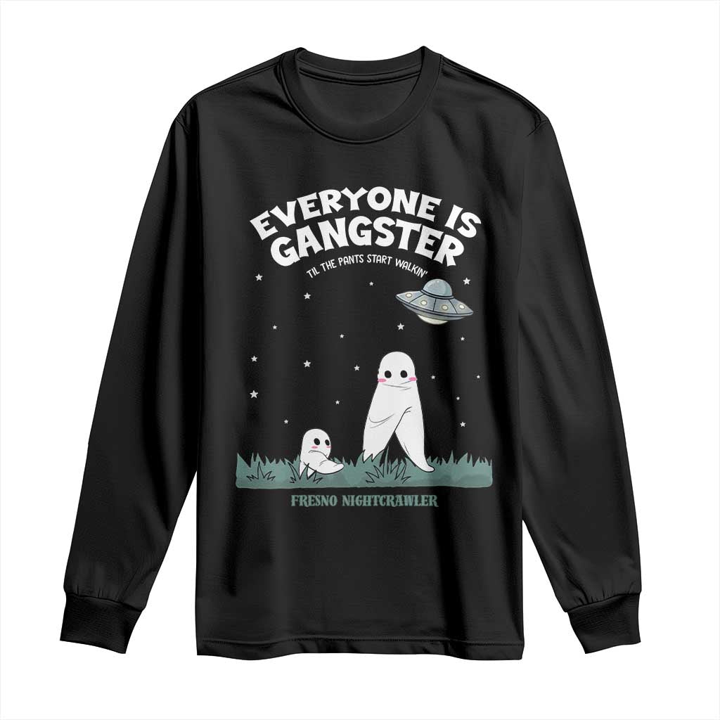 Gangster Til The Pants Start Walkin Nightcrawler Long Sleeve Shirt Funny Cryptid Hunter TS12 Black Print Your Wear