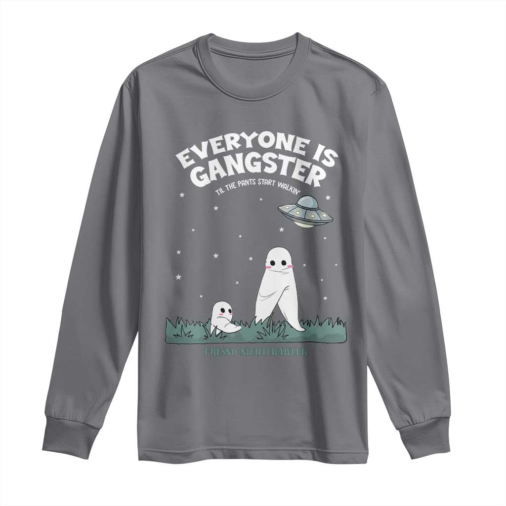 Gangster Til The Pants Start Walkin Nightcrawler Long Sleeve Shirt Funny Cryptid Hunter TS12 Charcoal Print Your Wear