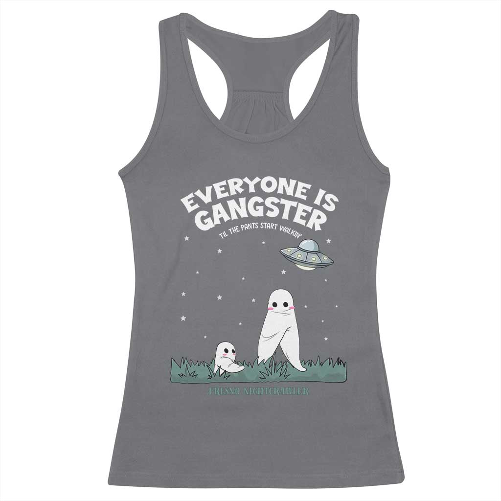 Gangster Til The Pants Start Walkin Nightcrawler Racerback Tank Top Funny Cryptid Hunter TS12 Charcoal Print Your Wear