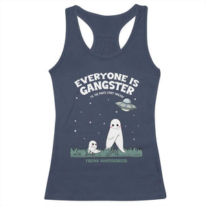 Gangster Til The Pants Start Walkin Nightcrawler Racerback Tank Top Funny Cryptid Hunter TS12 Navy Print Your Wear