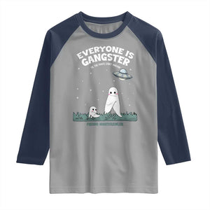 Gangster Til The Pants Start Walkin Nightcrawler Raglan Shirt Funny Cryptid Hunter TS12 Sport Gray Navy Print Your Wear