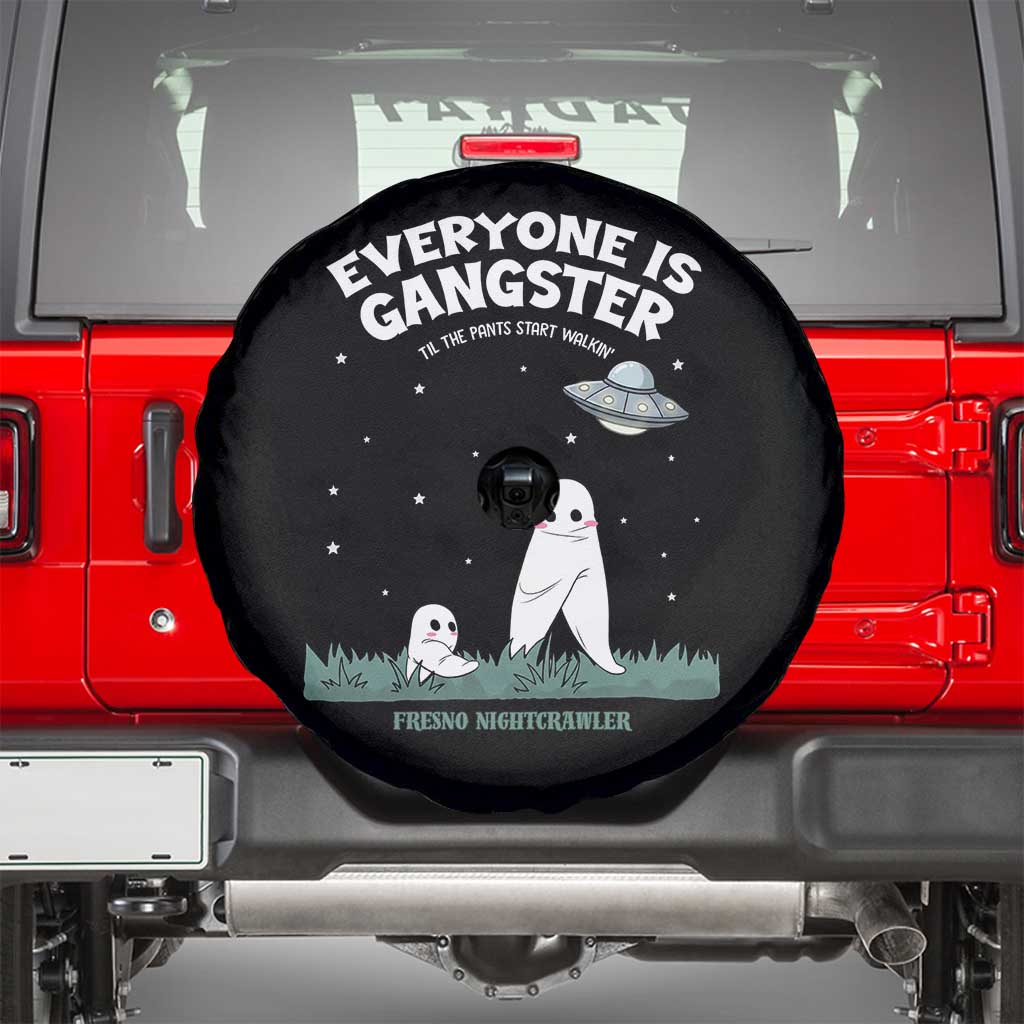 Gangster Til The Pants Start Walkin Nightcrawler Spare Tire Cover Funny Cryptid Hunter TS12 Black Print Your Wear