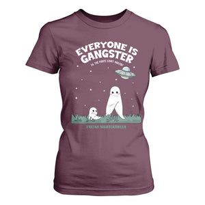 Gangster Til The Pants Start Walkin Nightcrawler T Shirt For Women Funny Cryptid Hunter TS12 Maroon Print Your Wear