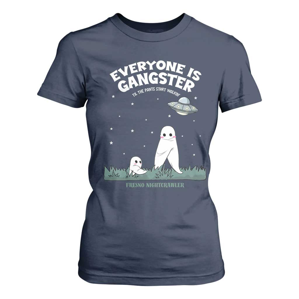 Gangster Til The Pants Start Walkin Nightcrawler T Shirt For Women Funny Cryptid Hunter TS12 Navy Print Your Wear