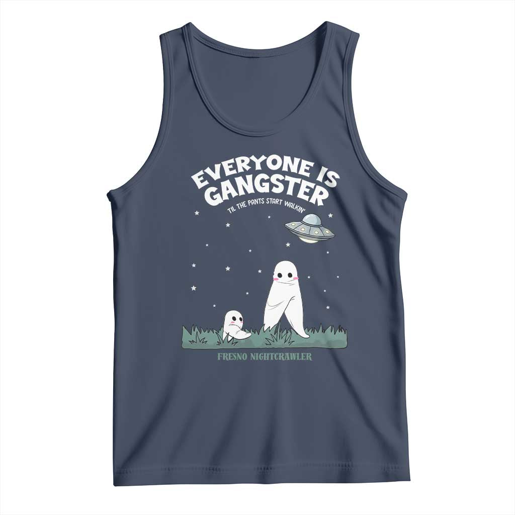 Gangster Til The Pants Start Walkin Nightcrawler Tank Top Funny Cryptid Hunter TS12 Navy Print Your Wear