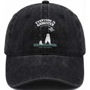 Gangster Til The Pants Start Walkin Nightcrawler Washed Cotton Baseball Cap Funny Cryptid Hunter TS12 Print Your Wear