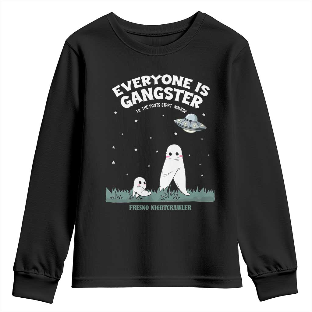 Gangster Til The Pants Start Walkin Nightcrawler Youth Sweatshirt Funny Cryptid Hunter TS12 Black Print Your Wear