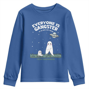 Gangster Til The Pants Start Walkin Nightcrawler Youth Sweatshirt Funny Cryptid Hunter TS12 Royal Blue Print Your Wear