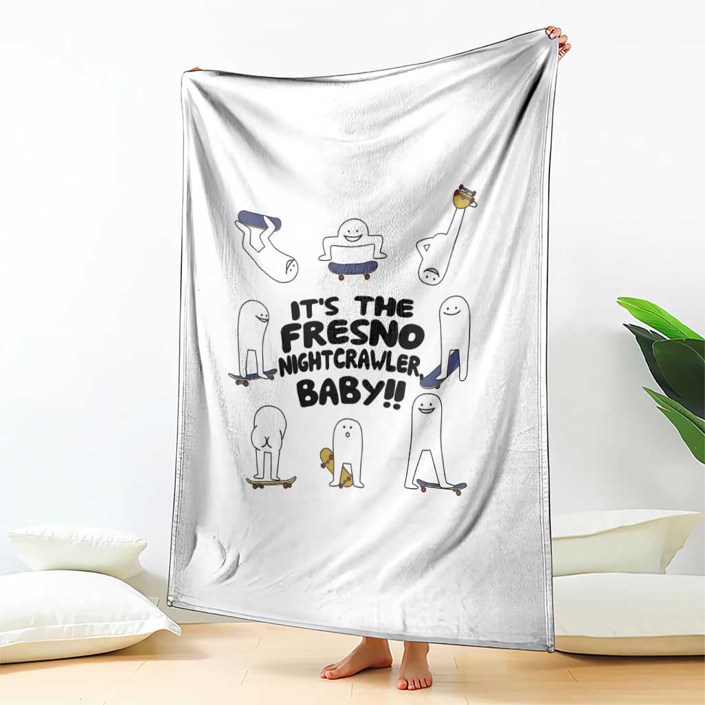 Its The Fresno Nightcrawler Baby Throw Blanket Funny Cryptid Skate Style Gift TS12 Print Your Wear