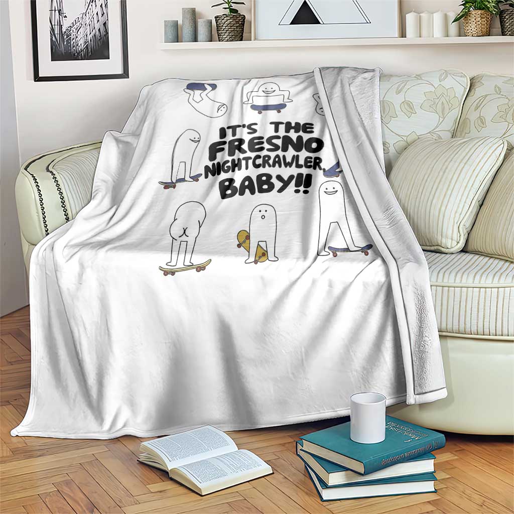 Its The Fresno Nightcrawler Baby Throw Blanket Funny Cryptid Skate Style Gift TS12 Print Your Wear