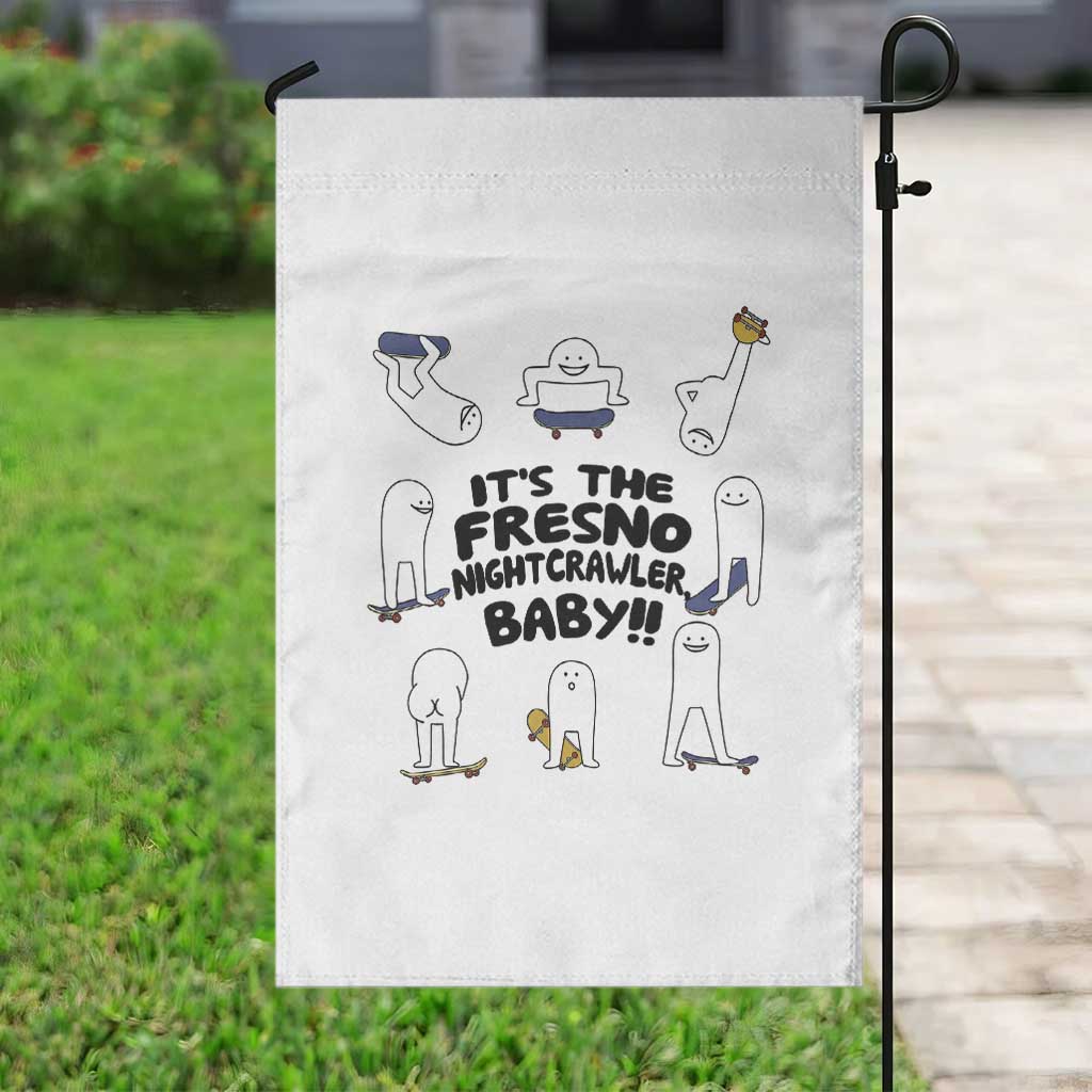 Its The Fresno Nightcrawler Baby Garden Flag Funny Cryptid Skate Style Gift TS12 Print Your Wear