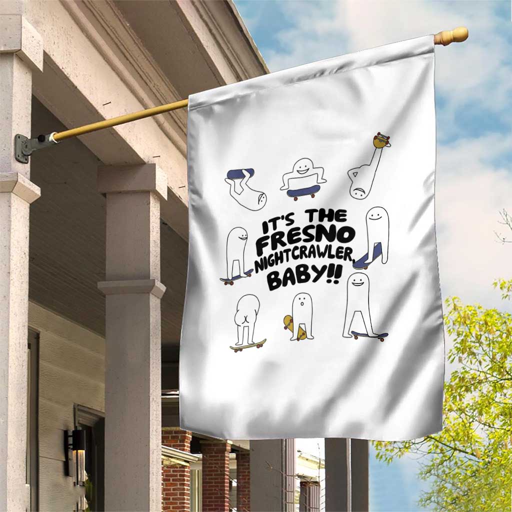 Its The Fresno Nightcrawler Baby Garden Flag Funny Cryptid Skate Style Gift TS12 Print Your Wear