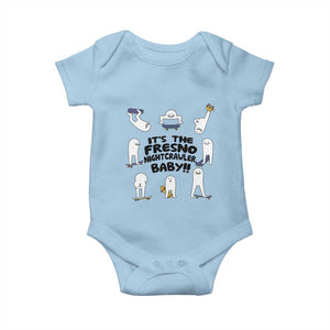 Its The Fresno Nightcrawler Baby Baby Onesie Funny Cryptid Skate Style Gift TS12 Light Blue Print Your Wear