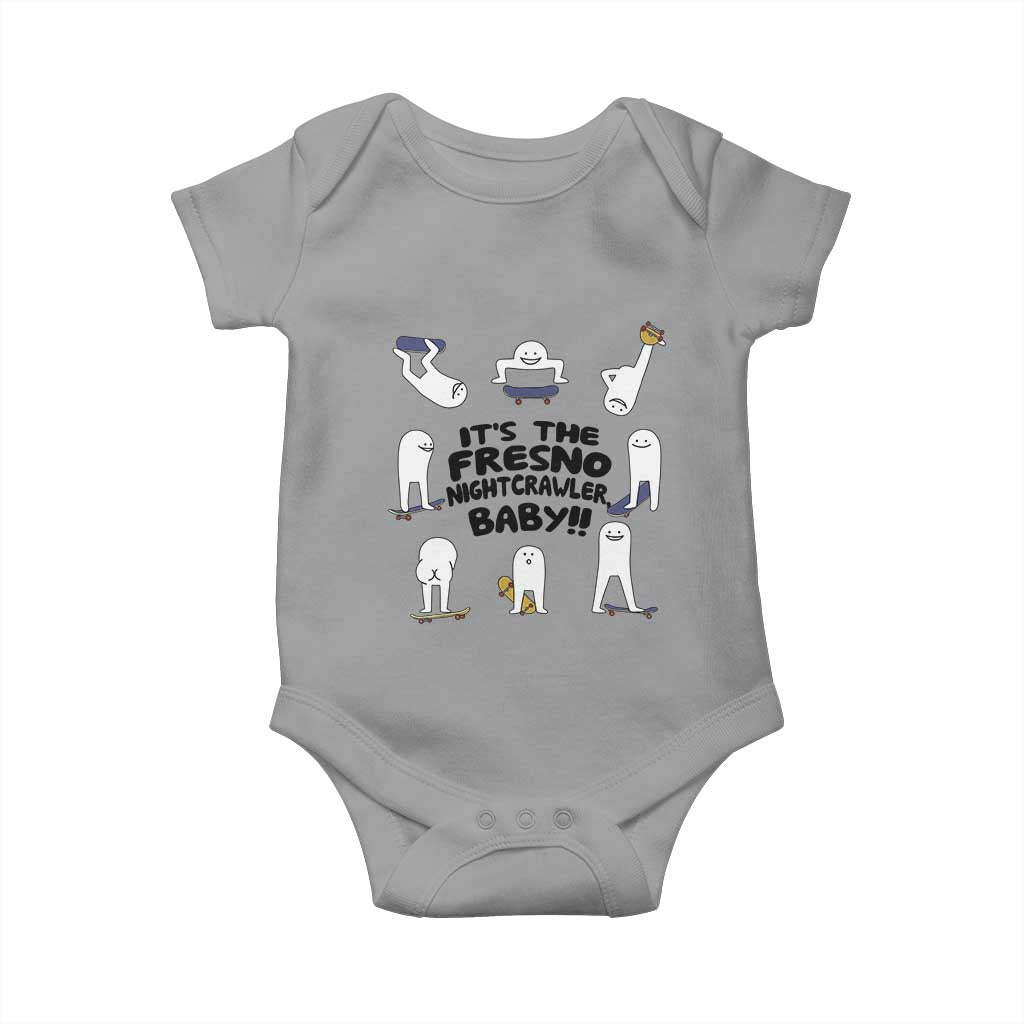 Its The Fresno Nightcrawler Baby Baby Onesie Funny Cryptid Skate Style Gift TS12 Sport Gray Print Your Wear