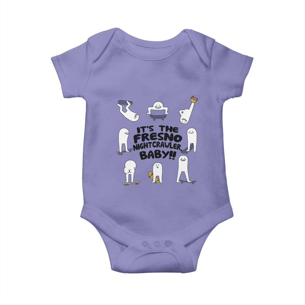 Its The Fresno Nightcrawler Baby Baby Onesie Funny Cryptid Skate Style Gift TS12 Violet Print Your Wear
