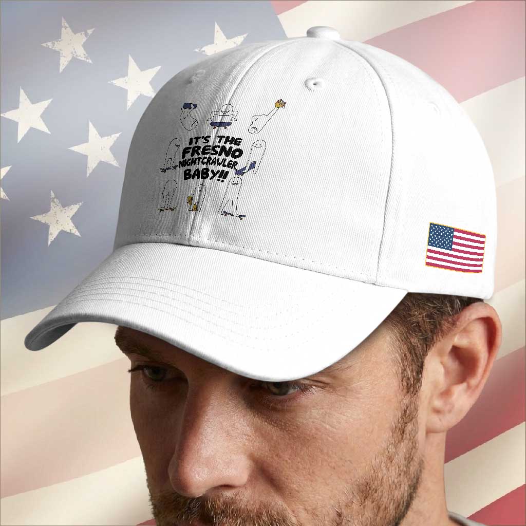 Its The Fresno Nightcrawler Baby Baseball Cap Funny Cryptid Skate Style Gift TS12 Print Your Wear