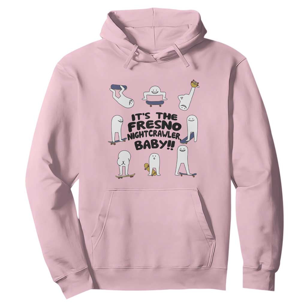 Its The Fresno Nightcrawler Baby Hoodie Funny Cryptid Skate Style Gift TS12 Light Pink Print Your Wear