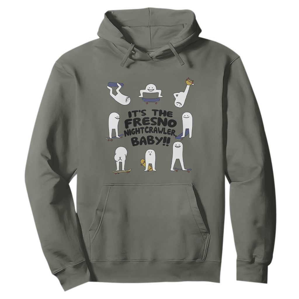 Its The Fresno Nightcrawler Baby Hoodie Funny Cryptid Skate Style Gift TS12 Military Green Print Your Wear