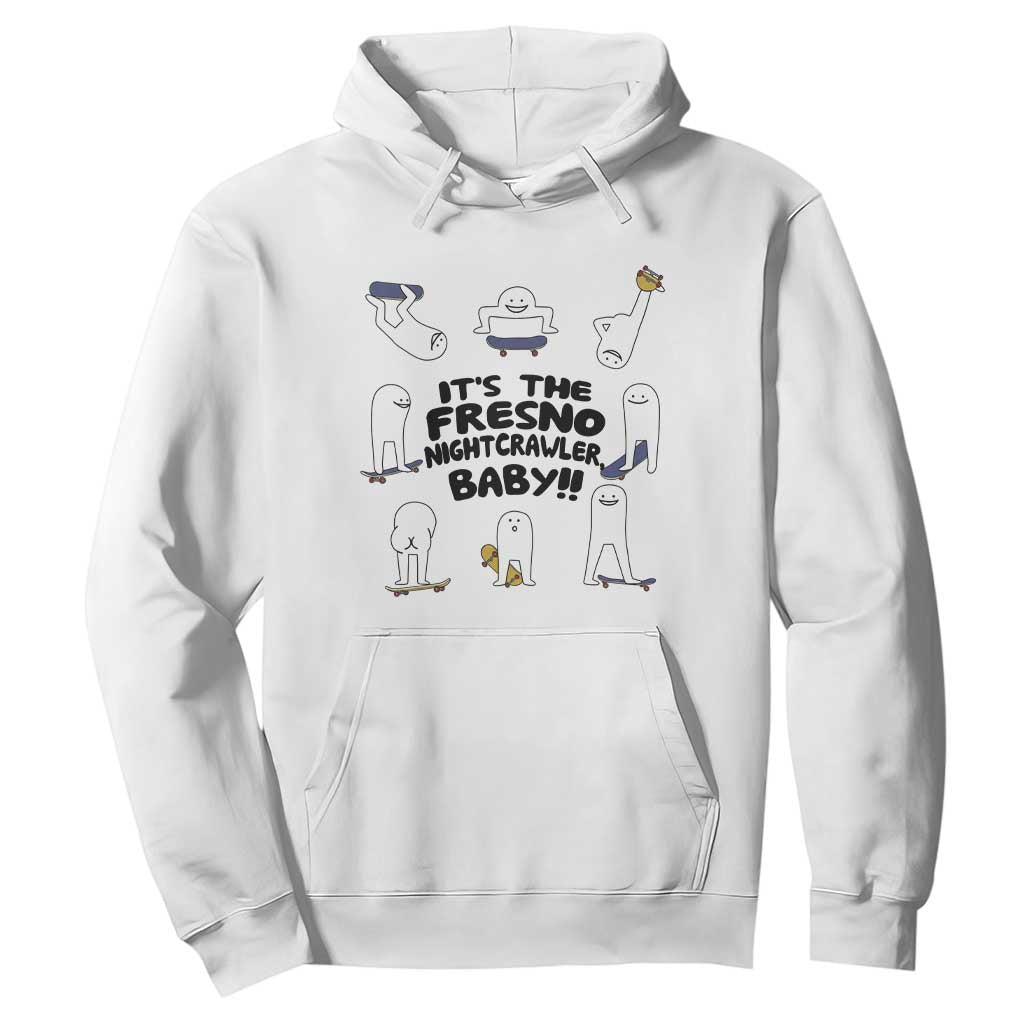 Its The Fresno Nightcrawler Baby Hoodie Funny Cryptid Skate Style Gift TS12 White Print Your Wear