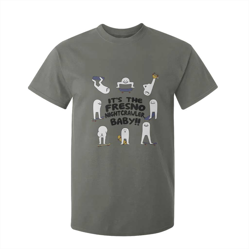 Its The Fresno Nightcrawler Baby T Shirt For Kid Funny Cryptid Skate Style Gift TS12 Military Green Print Your Wear