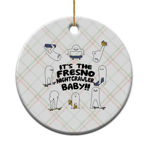 Its The Fresno Nightcrawler Baby Ceramic Ornament Funny Cryptid Skate Style Gift TS12 1pc Christmas Plaid Print Your Wear
