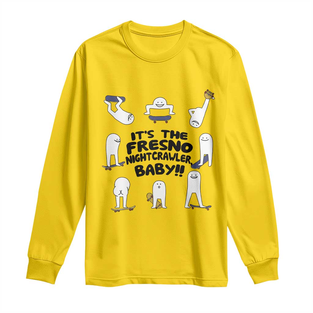 Its The Fresno Nightcrawler Baby Long Sleeve Shirt Funny Cryptid Skate Style Gift TS12 Daisy Print Your Wear