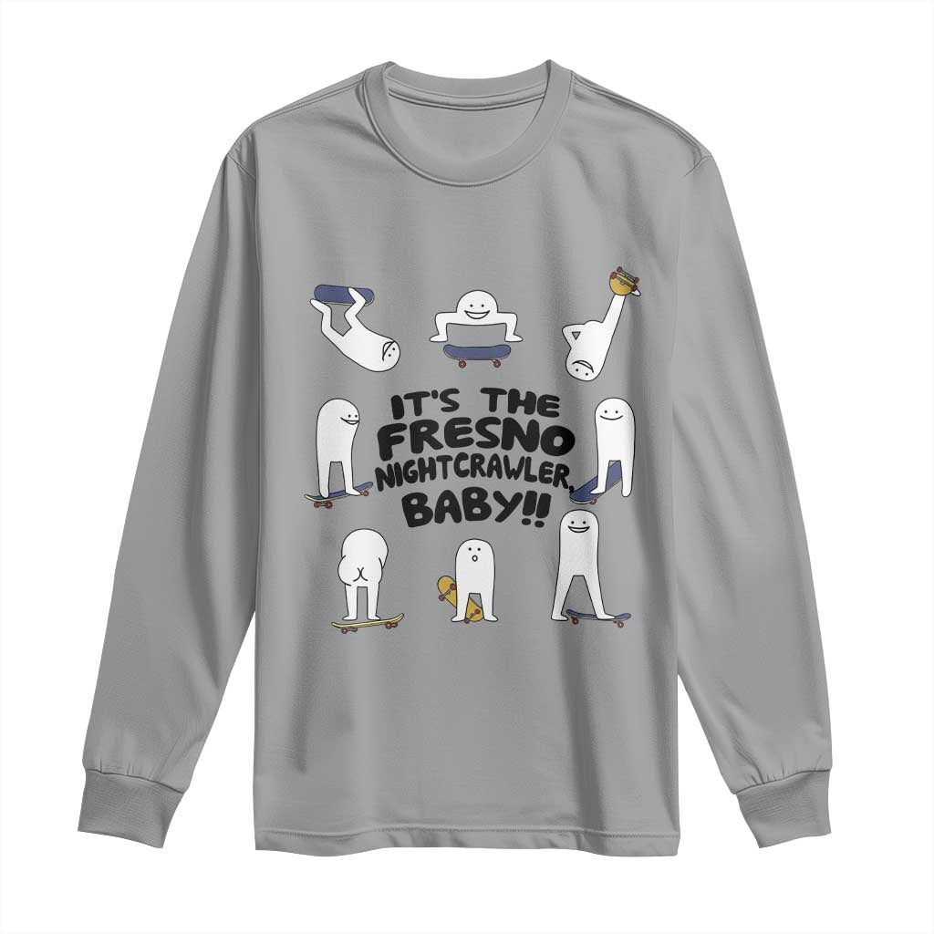 Its The Fresno Nightcrawler Baby Long Sleeve Shirt Funny Cryptid Skate Style Gift TS12 Sport Gray Print Your Wear