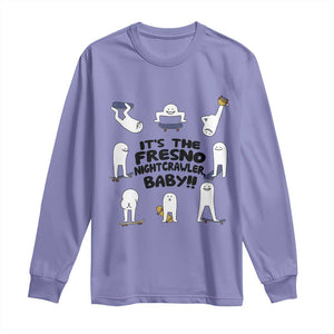 Its The Fresno Nightcrawler Baby Long Sleeve Shirt Funny Cryptid Skate Style Gift TS12 Violet Print Your Wear