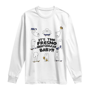 Its The Fresno Nightcrawler Baby Long Sleeve Shirt Funny Cryptid Skate Style Gift TS12 White Print Your Wear