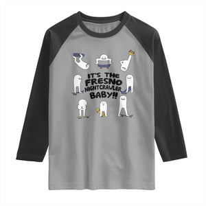 Its The Fresno Nightcrawler Baby Raglan Shirt Funny Cryptid Skate Style Gift TS12 Sport Gray Black Print Your Wear