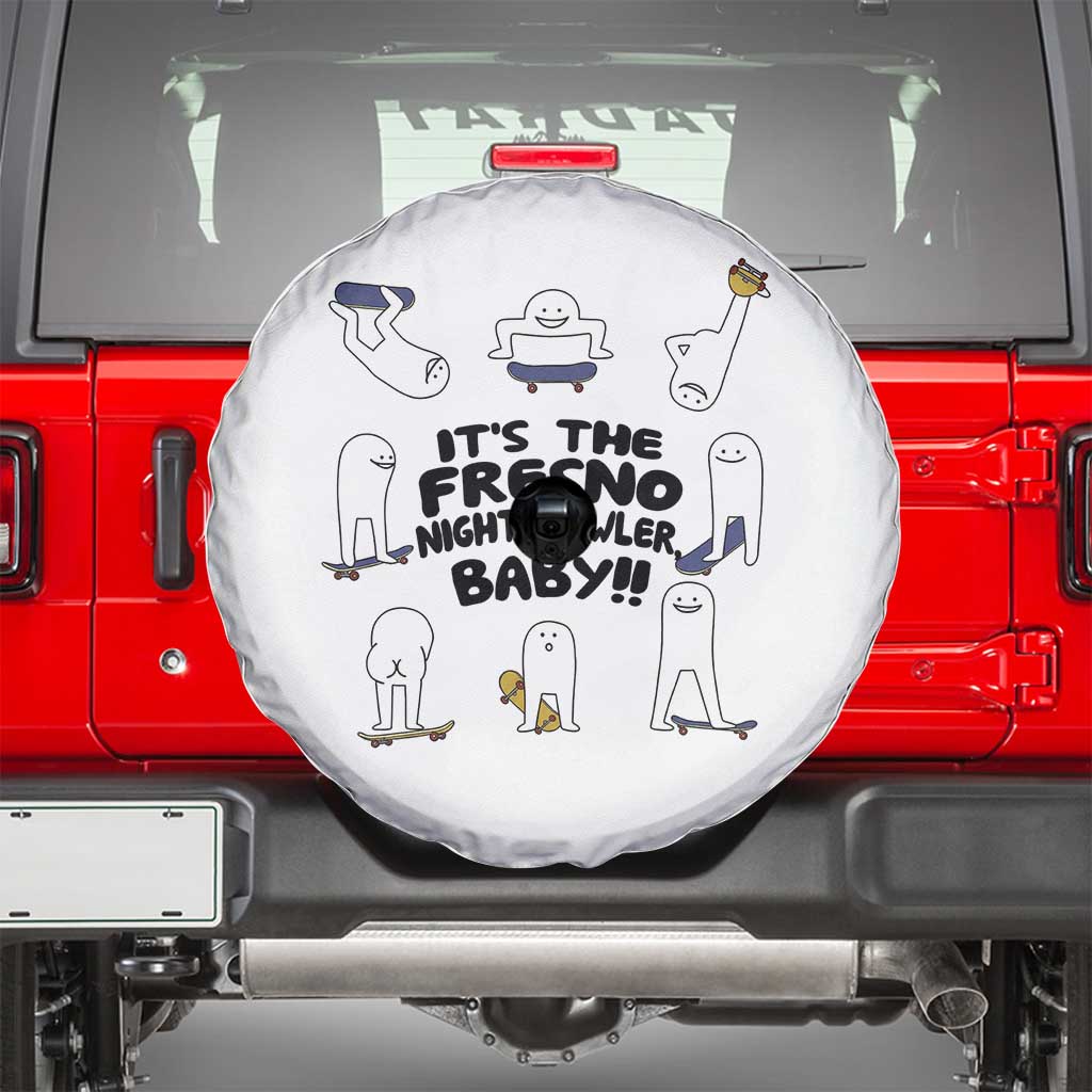 Its The Fresno Nightcrawler Baby Spare Tire Cover Funny Cryptid Skate Style Gift TS12 White Print Your Wear