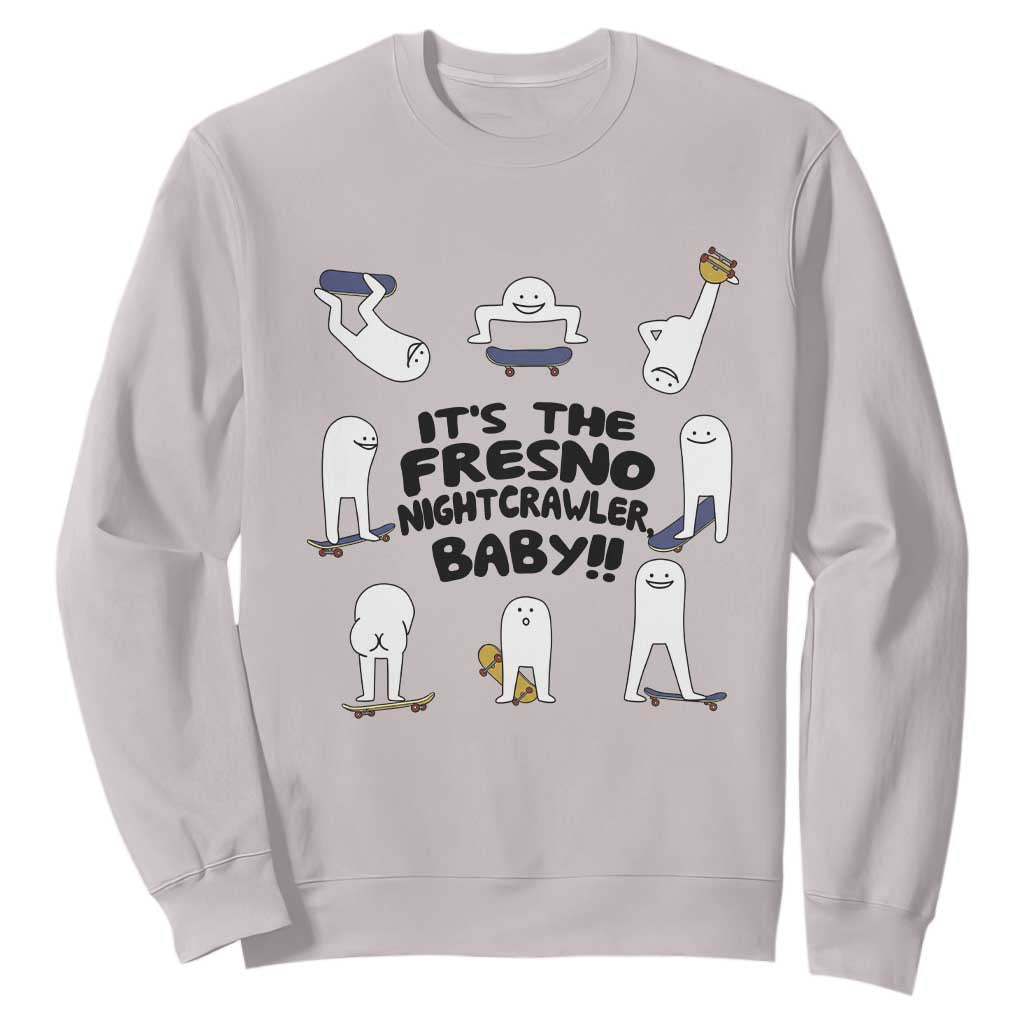 Its The Fresno Nightcrawler Baby Sweatshirt Funny Cryptid Skate Style Gift TS12 Ice Gray Print Your Wear
