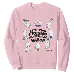 Its The Fresno Nightcrawler Baby Sweatshirt Funny Cryptid Skate Style Gift TS12 Light Pink Print Your Wear