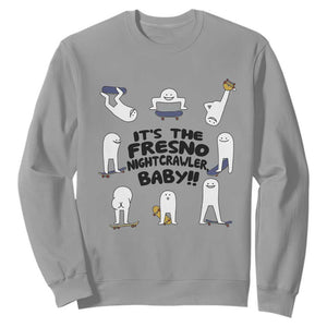 Its The Fresno Nightcrawler Baby Sweatshirt Funny Cryptid Skate Style Gift TS12 Sport Gray Print Your Wear
