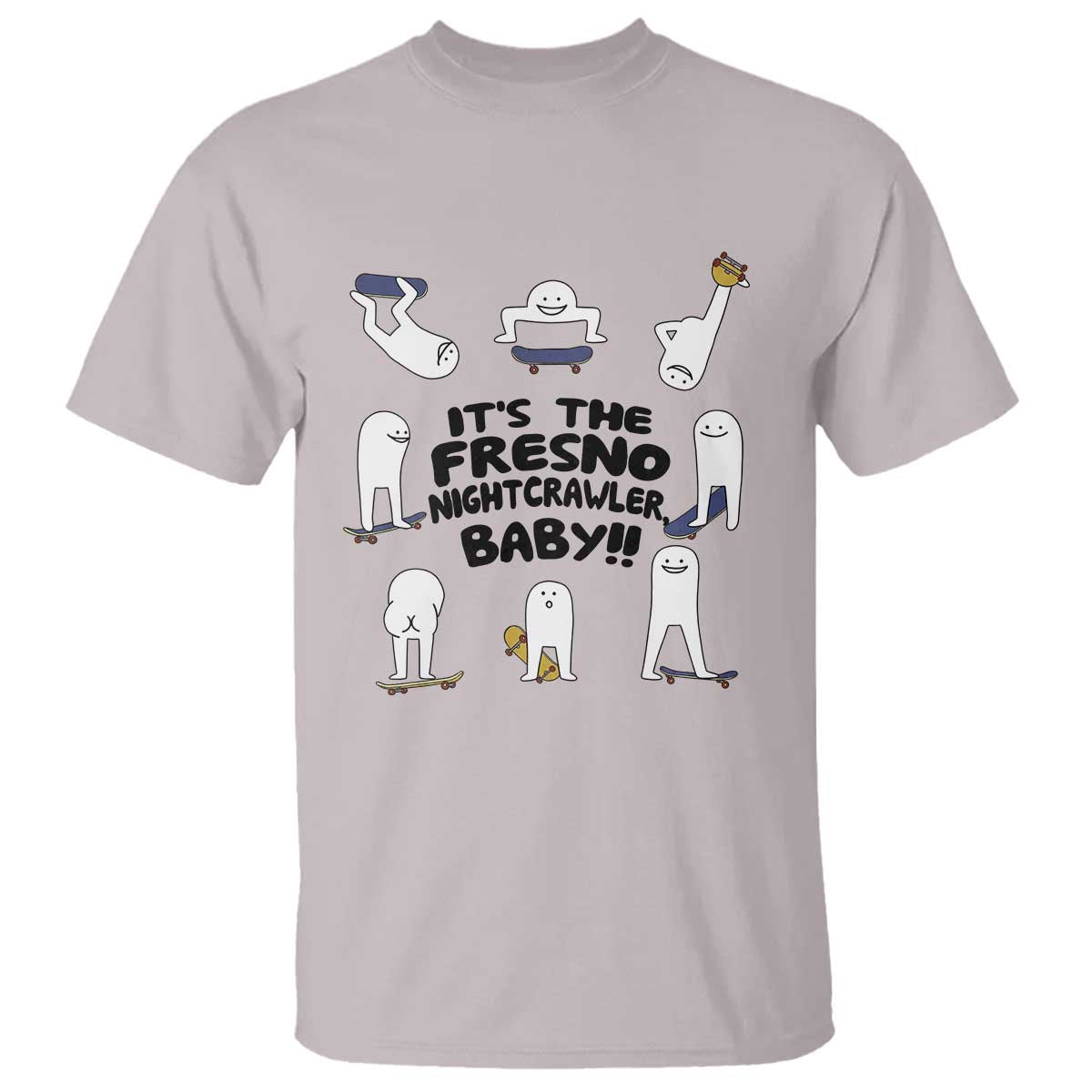 Its The Fresno Nightcrawler Baby T Shirt Funny Cryptid Skate Style Gift TS12 Ice Gray Print Your Wear