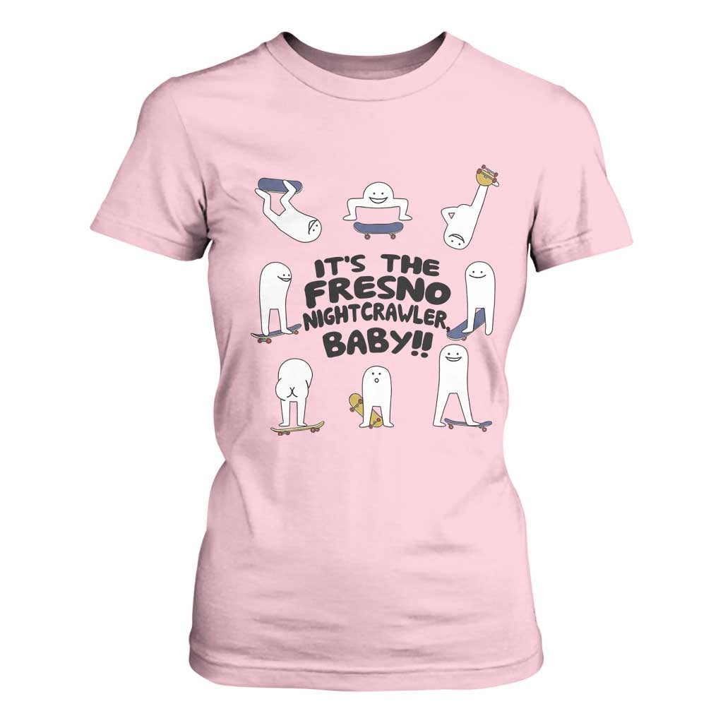 Its The Fresno Nightcrawler Baby T Shirt For Women Funny Cryptid Skate Style Gift TS12 Light Pink Print Your Wear