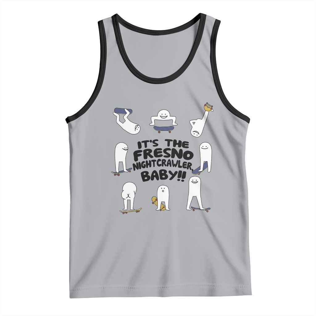 Its The Fresno Nightcrawler Baby Tank Top Funny Cryptid Skate Style Gift TS12 Athletic Heather Black Print Your Wear