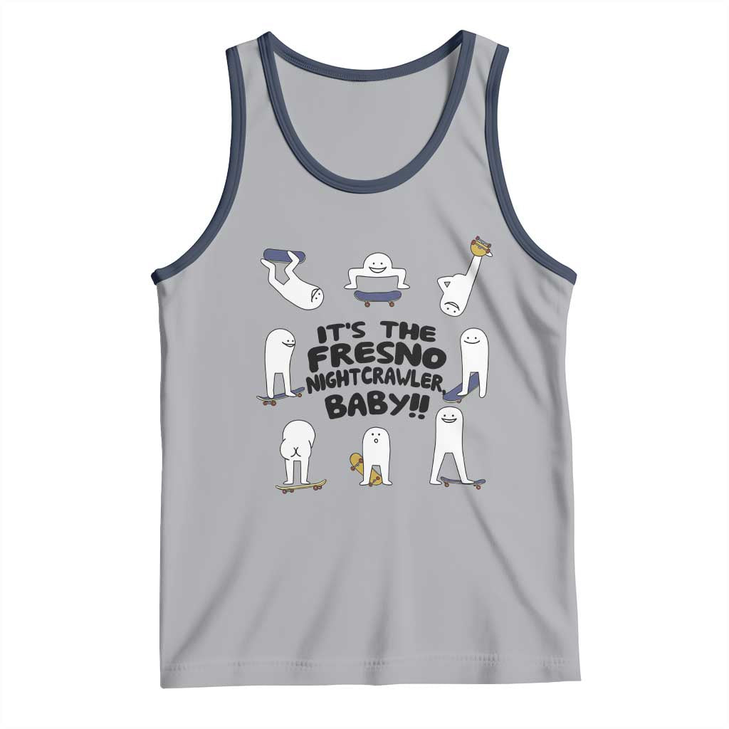 Its The Fresno Nightcrawler Baby Tank Top Funny Cryptid Skate Style Gift TS12 Athletic Heather Navy Print Your Wear
