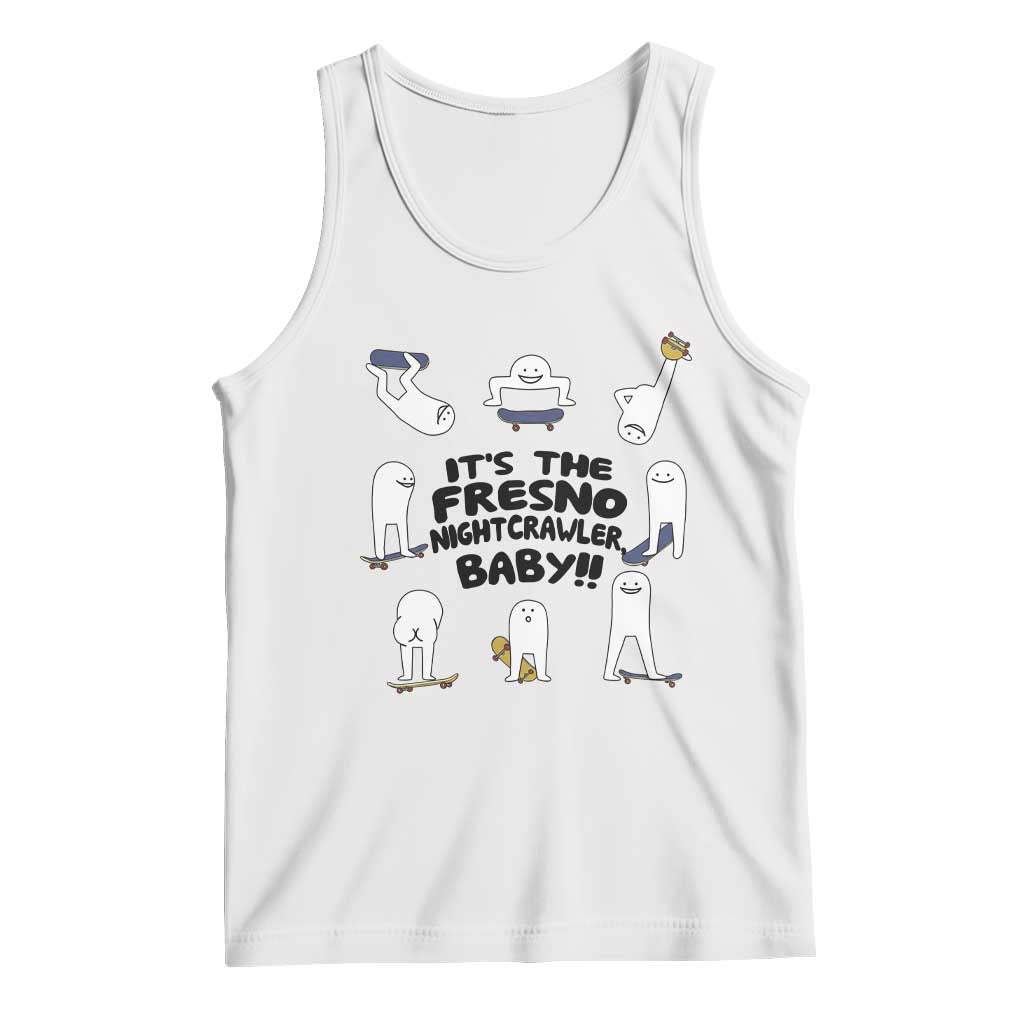 Its The Fresno Nightcrawler Baby Tank Top Funny Cryptid Skate Style Gift TS12 White Print Your Wear