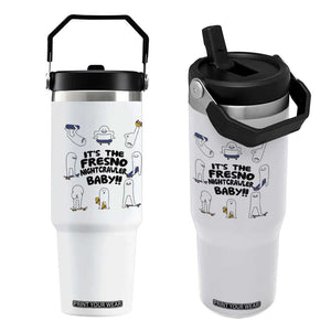 Its The Fresno Nightcrawler Baby Flip Straw Tumbler Funny Cryptid Skate Style Gift TS12 One Size: 30 oz White Print Your Wear