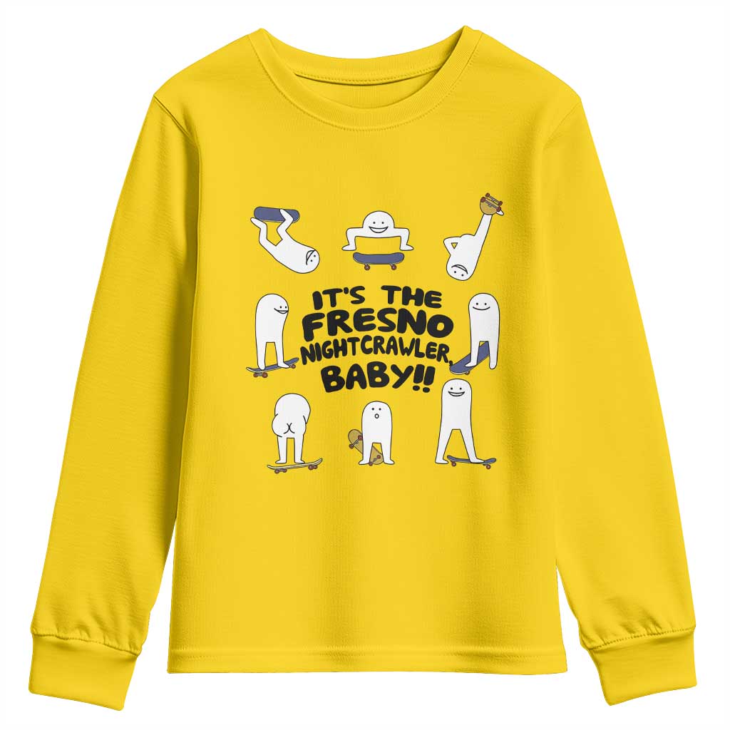 Its The Fresno Nightcrawler Baby Youth Sweatshirt Funny Cryptid Skate Style Gift TS12 Daisy Print Your Wear