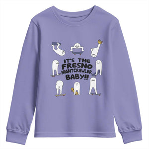 Its The Fresno Nightcrawler Baby Youth Sweatshirt Funny Cryptid Skate Style Gift TS12 Violet Print Your Wear