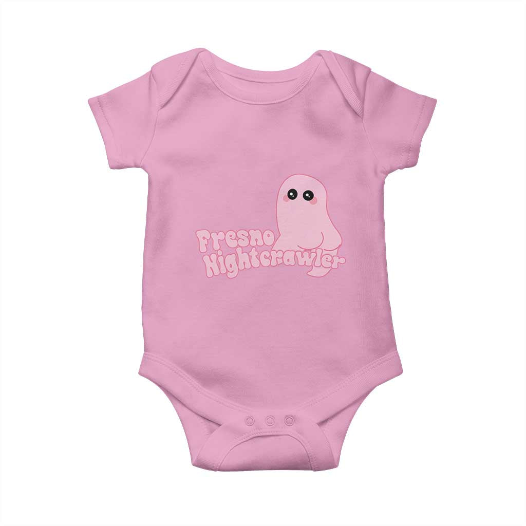 Pink Fresno Nightcrawler Baby Onesie Cryptidcore Aesthetic Gift For Girl TS12 Light Pink Print Your Wear