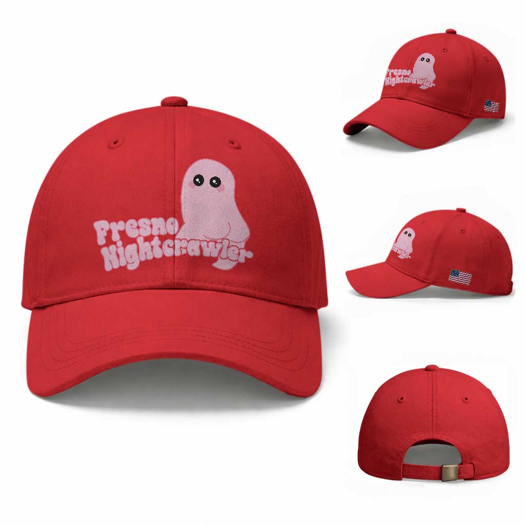 Pink Fresno Nightcrawler Baseball Cap Cryptidcore Aesthetic Gift For Girl TS12 Baseball Cap Universal Fit Red Print Your Wear