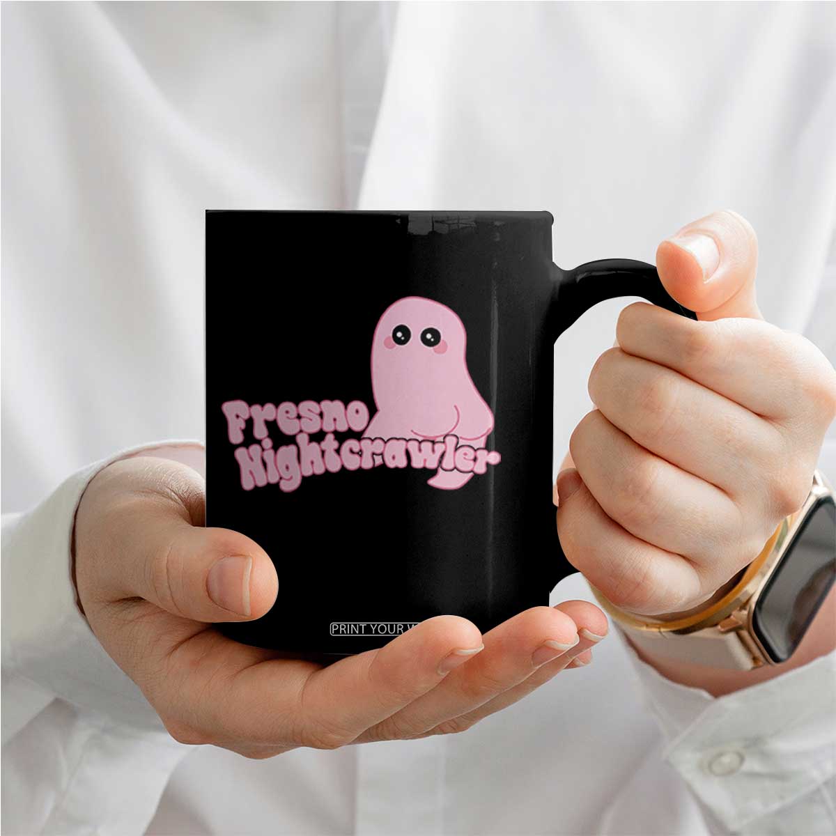 Pink Fresno Nightcrawler Coffee Mug Cryptidcore Aesthetic Gift For Girl TS12 Print Your Wear