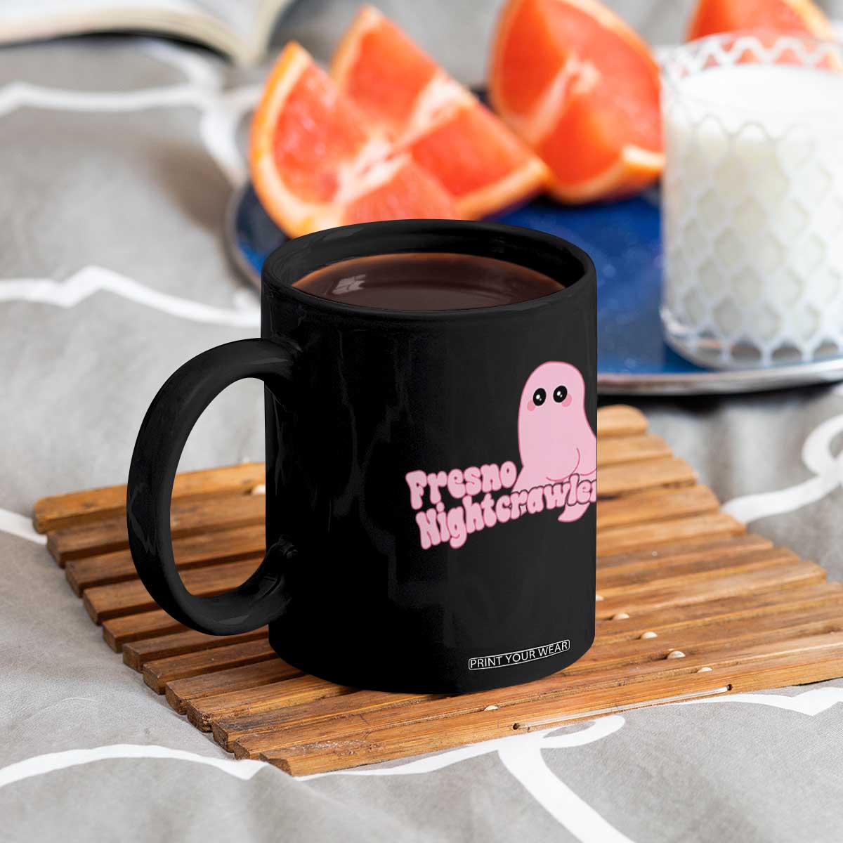 Pink Fresno Nightcrawler Coffee Mug Cryptidcore Aesthetic Gift For Girl TS12 Print Your Wear