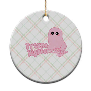 Pink Fresno Nightcrawler Ceramic Ornament Cryptidcore Aesthetic Gift For Girl TS12 1pc Christmas Plaid Print Your Wear