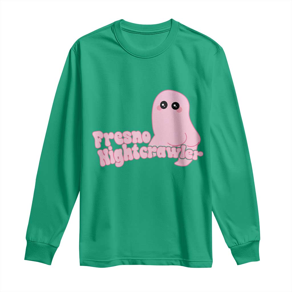 Pink Fresno Nightcrawler Long Sleeve Shirt Cryptidcore Aesthetic Gift For Girl TS12 Irish Green Print Your Wear