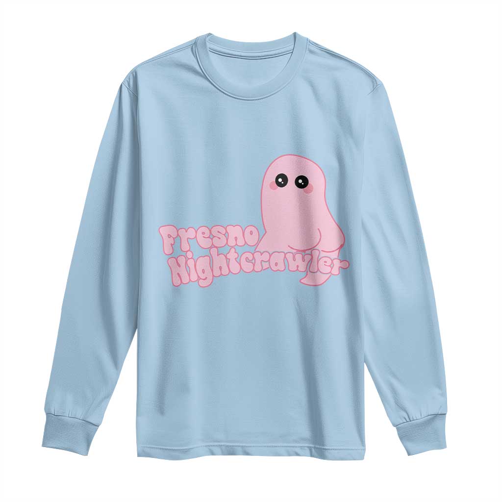 Pink Fresno Nightcrawler Long Sleeve Shirt Cryptidcore Aesthetic Gift For Girl TS12 Light Blue Print Your Wear